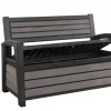 Keter Tuinbank Hudson Opberg Grijs 260L