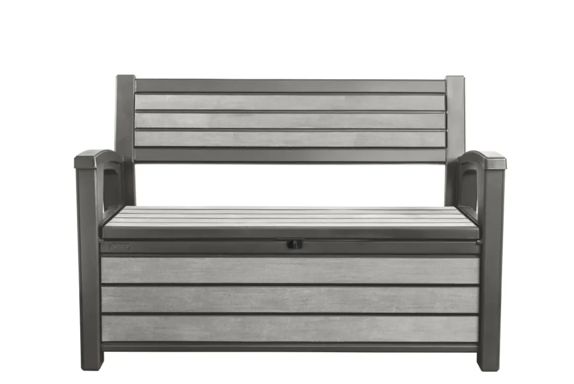 Keter Tuinbank Hudson Opberg Grijs 260L
