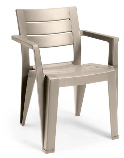 Keter Tuinstoel Julie Cappuccino 61,5X58,5X79Cm
