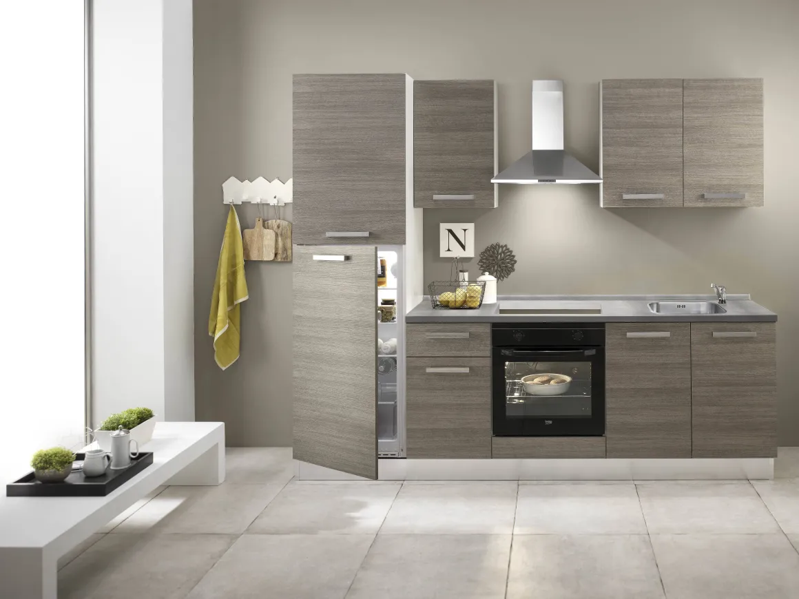 Keukenblok Guilia 250Cm Bruin