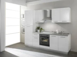 Keukenblok 'Venus' Wit Hoogglans 250Cm