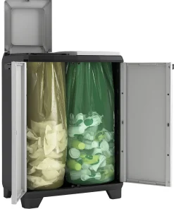 Kis Recycling Kast Split Premium Grijs 2X110L