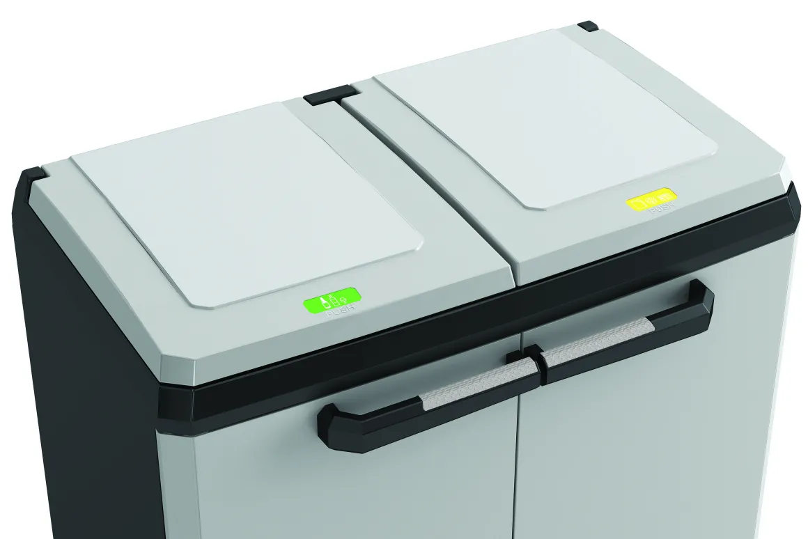 Kis Recycling Kast Split Premium Grijs 2X110L