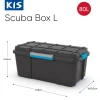 Kis Scuba Box L Zwart Blauw 80L
