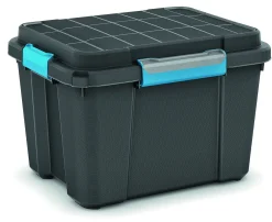Kis Scuba Opbergbox M - 45L Zwart/Blauwe