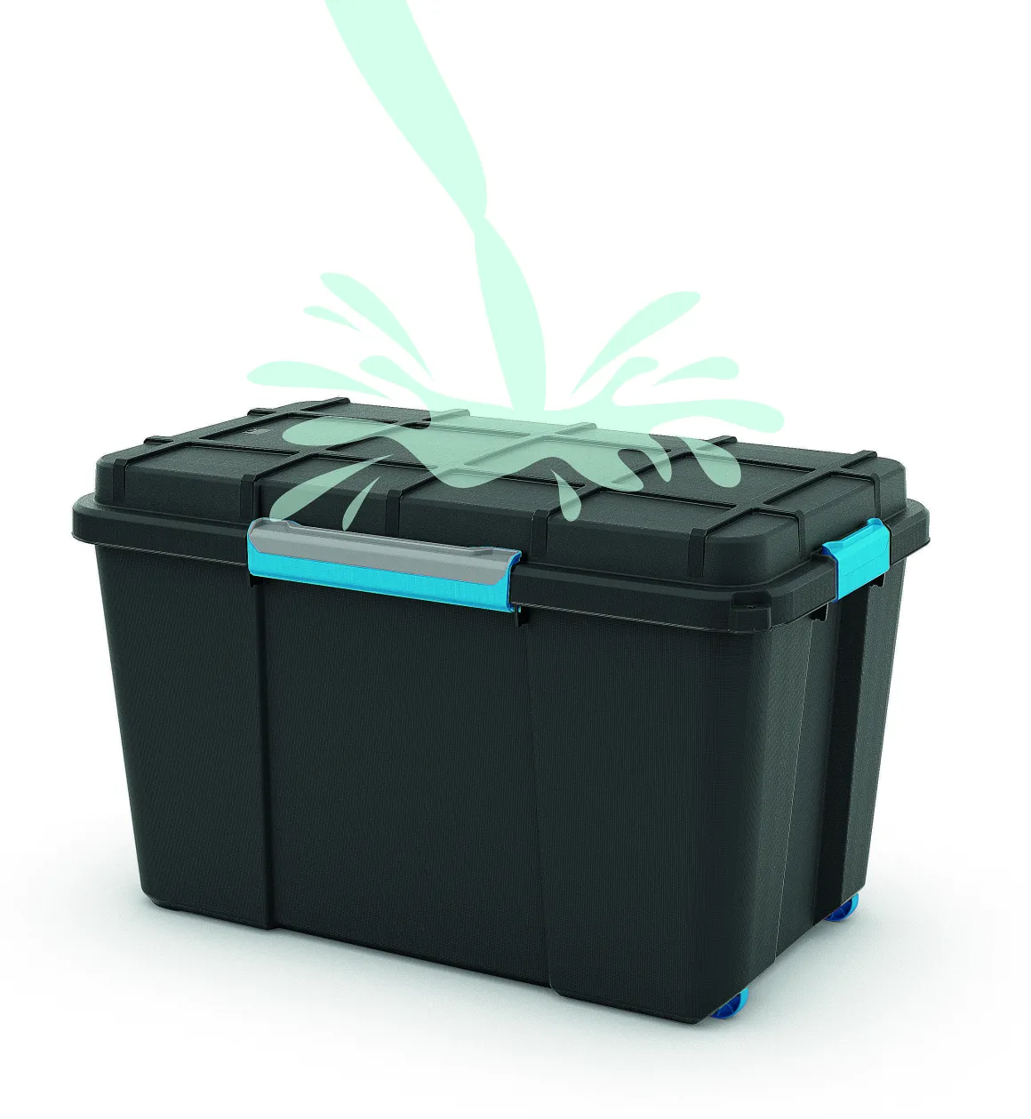 Kis Scuba Opbergbox Xl 110L Zwart/Blauwe