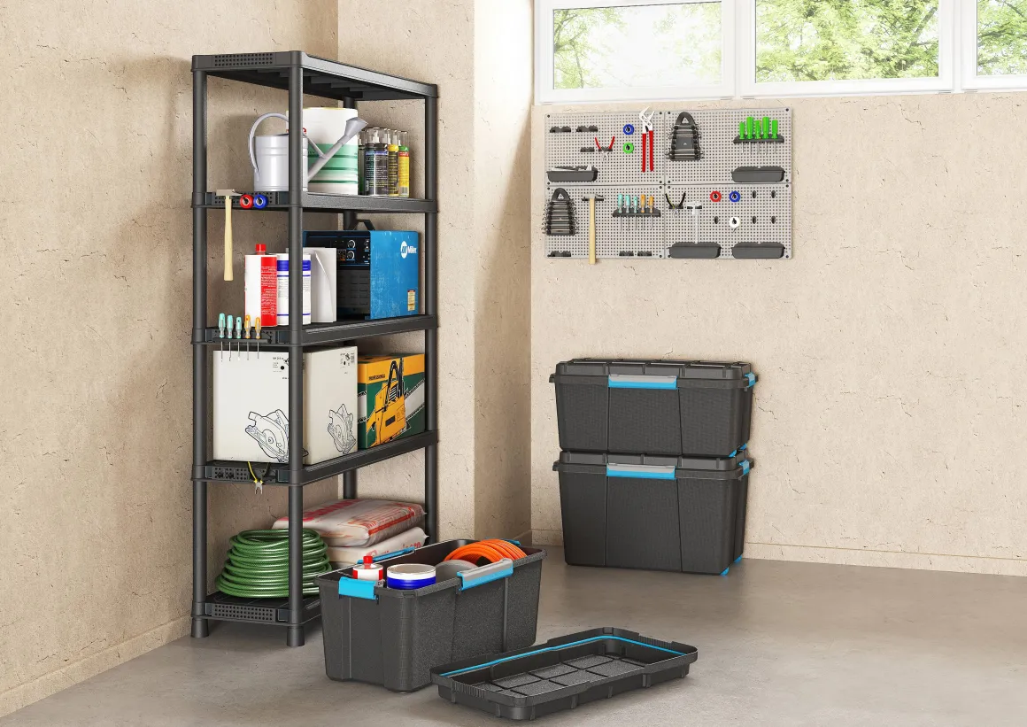 Kis Scuba Opbergbox Xl 110L Zwart/Blauwe
