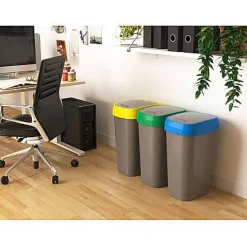 Kis Vuilsnisbak 'Dual Swing Eco' Geel En Grijs 50 L