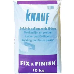 Knauf Blokkenlijm En Afwerkpleister 'Fix & Finish' 10 Kg