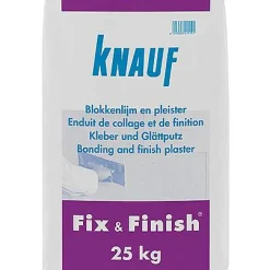 Knauf Blokkenlijm En Pleister 'Fix & Finish' 25 Kg
