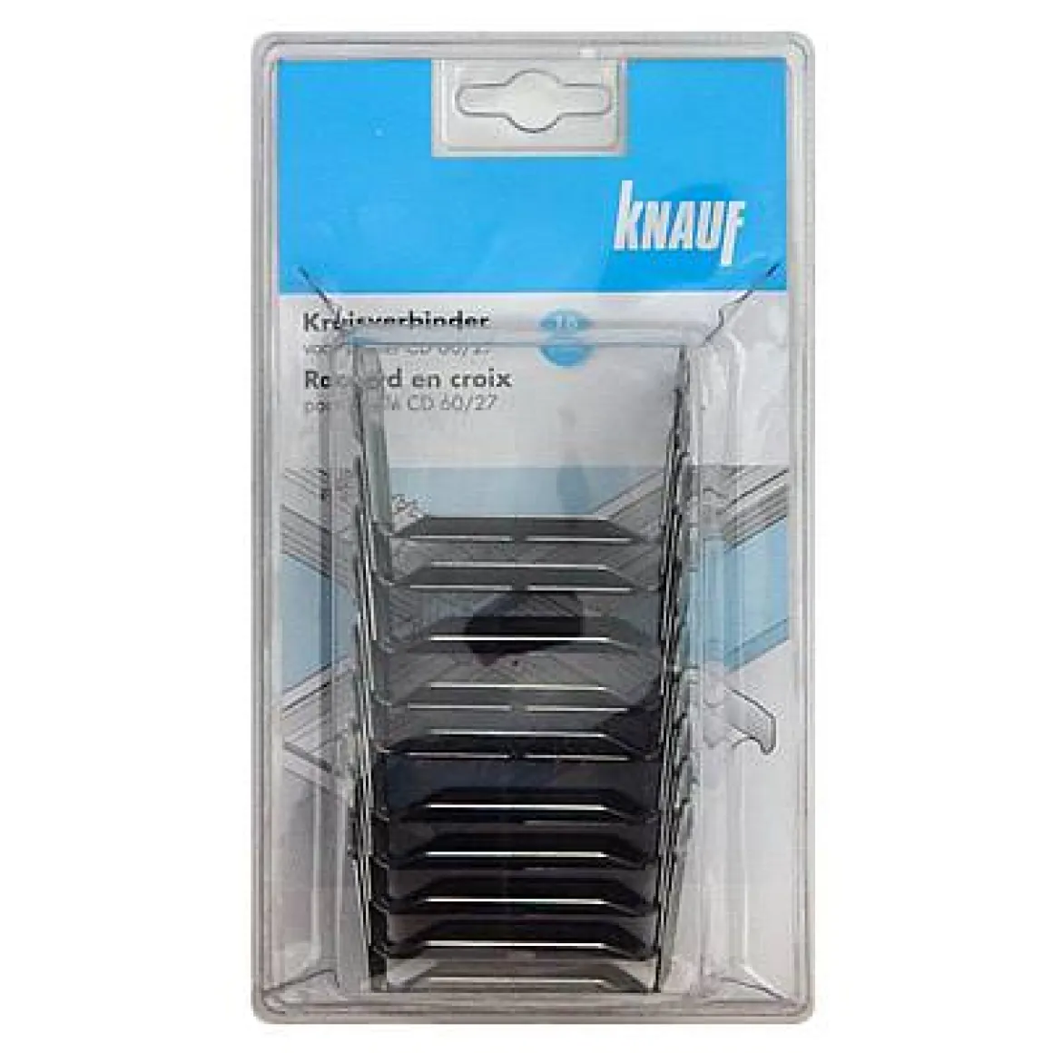 Knauf Kruisverbinder Gebogen Voor Cd 60 X 27 Mm - 10 Stuks