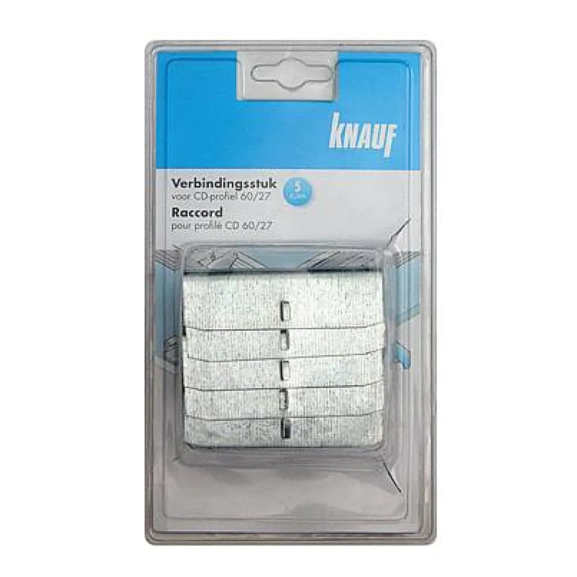 Knauf Verbindingsstuk Voor Cd-Profiel 60 X 27 Mm - 5 Stuks