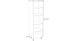 Kolomkast Keuken Modulo Wit 60Cm