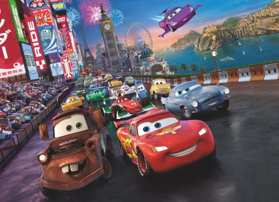 Komar Sticker 'Cars Race' 254 X 184 Cm