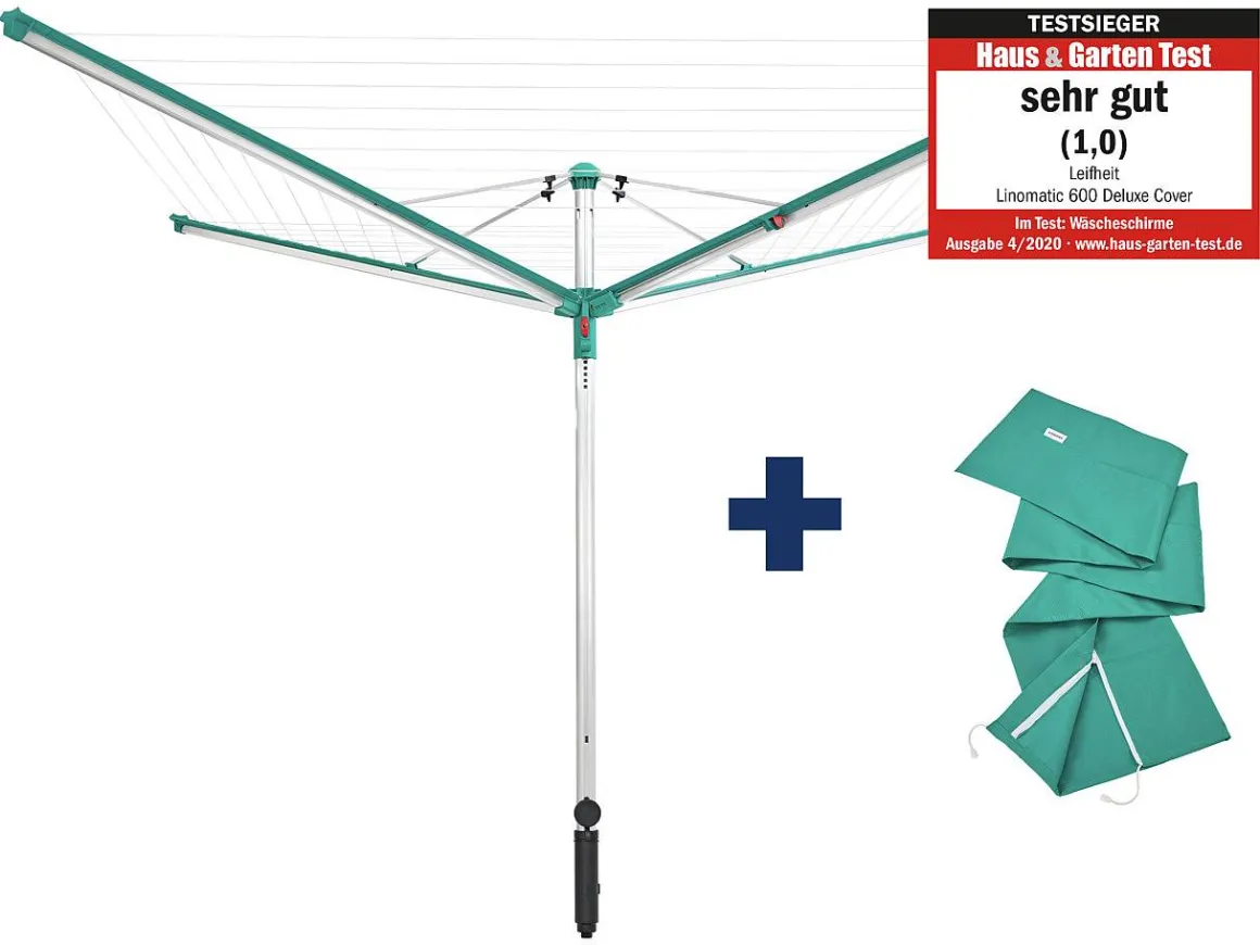 Leifheit Droogmolen Linomatic 600 Deluxe + Groene Hoes