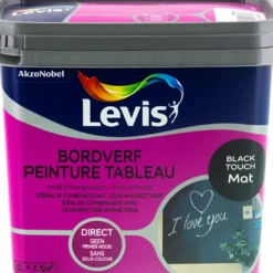 Levis Verf 'Bord' Black Touch Mat 500Ml