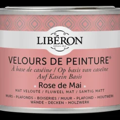 Liberon Muurverf Velours De Peinture Rose De Mai Fluweel Mat 125Ml