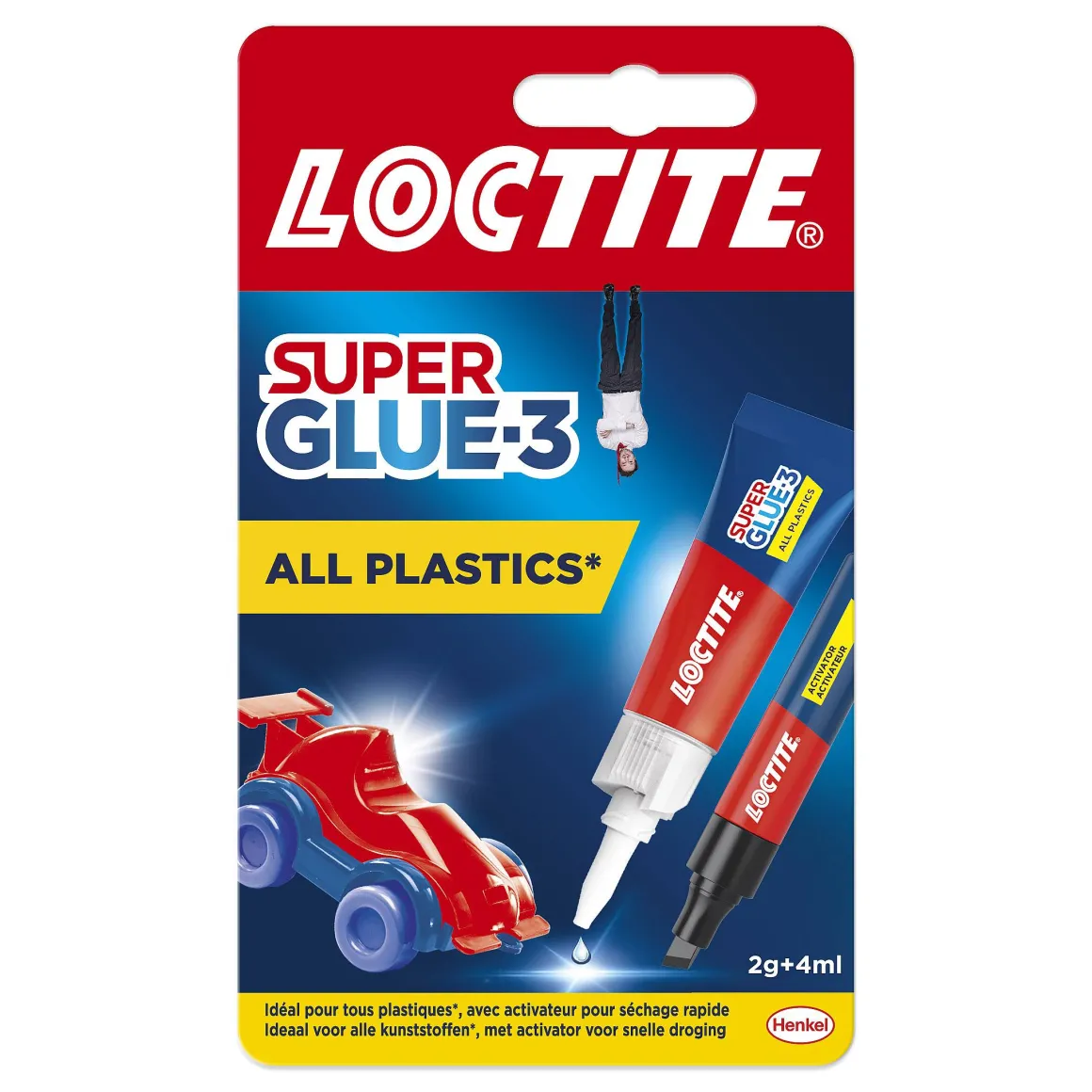 Loctite Secondelijm Super Glue-3 All Plastics 2Gr+4Ml