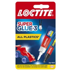 Loctite Secondelijm Super Glue-3 All Plastics 2Gr+4Ml