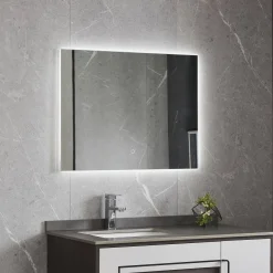 Lomazoo Badkamerspiegel Bryce Met Led Verlichting 60 X 80 Cm