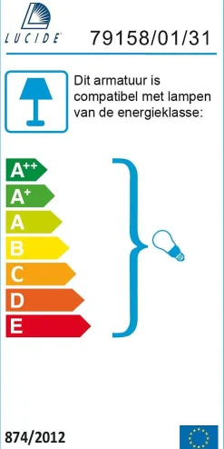 Lucide Plafondlamp Fresh Wit 27Cm E27
