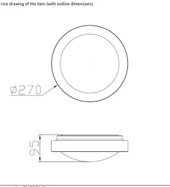 Lucide Plafondlamp Fresh Wit 27Cm E27