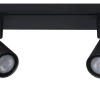 Lucide Plafondspot Lennert Zwart 2Xgu10 5W