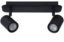 Lucide Plafondspot Lennert Zwart 2Xgu10 5W