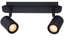 Lucide Plafondspot Lennert Zwart 2Xgu10 5W