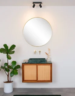 Lucide Plafondspot Lennert Zwart 2Xgu10 5W