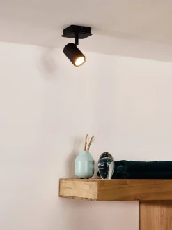 Lucide Plafondspot Lennert Zwart Gu10 5W