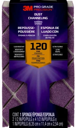 3M Blokschuurspons Pro Grade Precision Met Stofkanalen Korrel 120