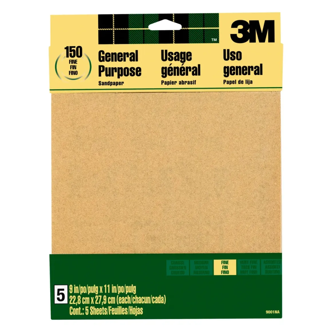 3M Schuurpapier Aluminiumoxide Fijne Korrel 5St/Pak