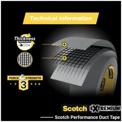 3M Scotch Ducttape Universal Grijs 25M 48Mm