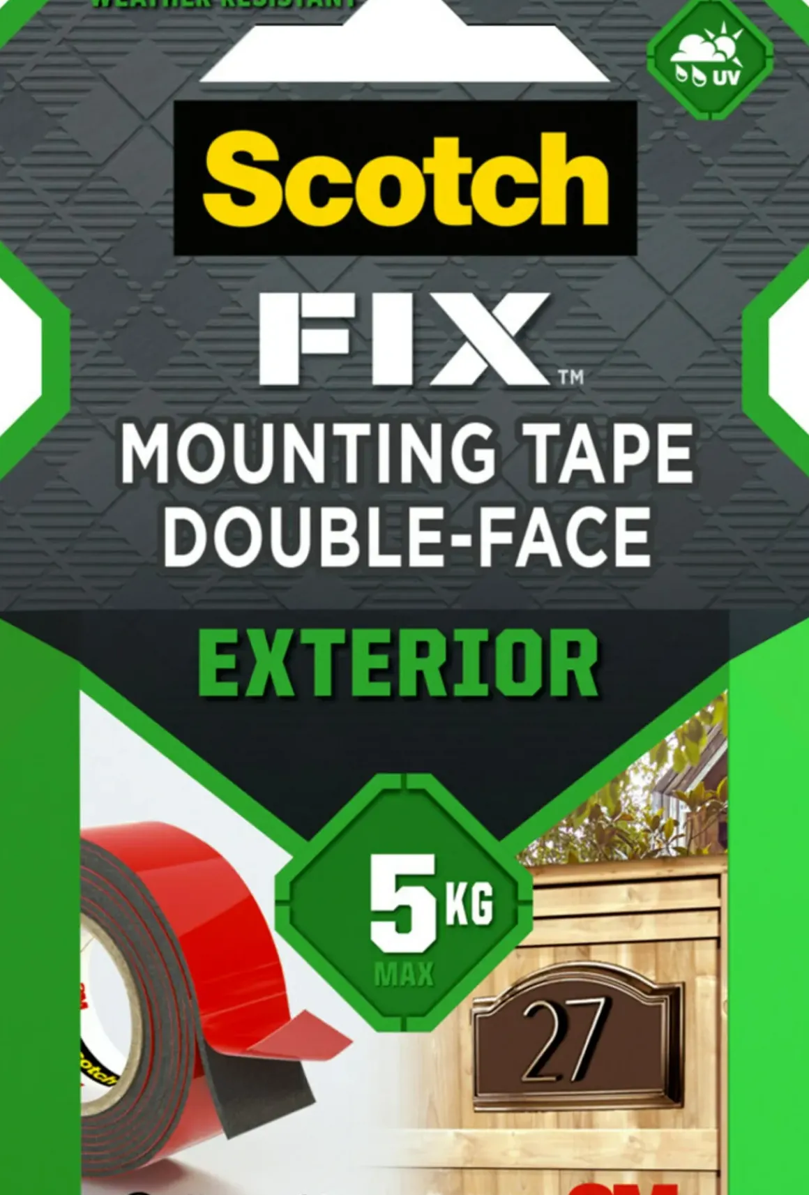 3M Scotch Montagetape Voor Buiten 5344-1915-P 19Mm 1,5M