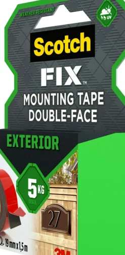 3M Scotch Montagetape Voor Buiten 5344-1915-P 19Mm 1,5M