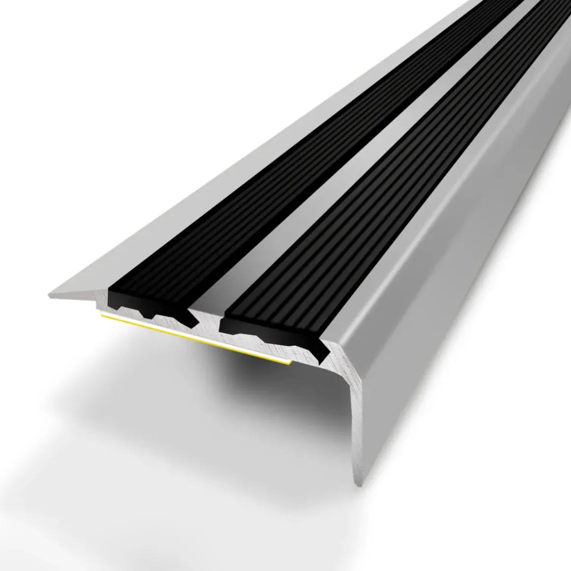 3M Trapneus Met 2 Zelfklevende Strips Van Natuurlijk Geanodiseerd Aluminium 40Mmx20Mm/170Cm