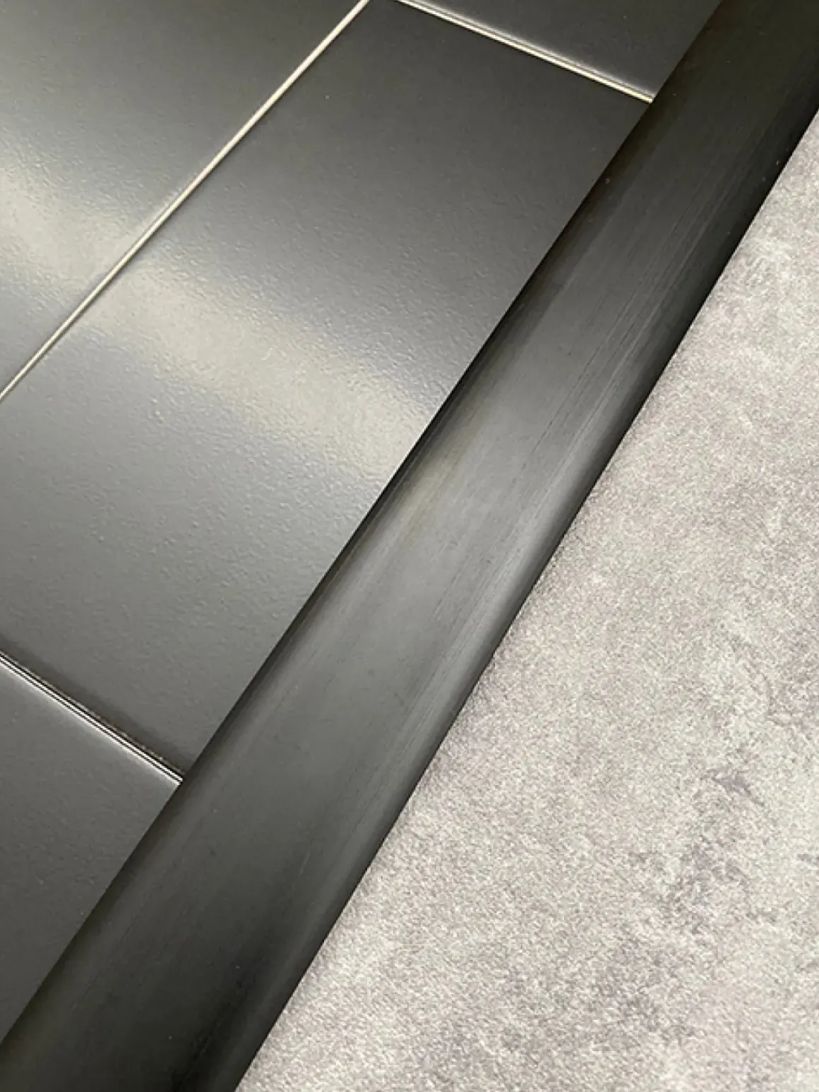 3M Universele Drempel Geborsteld Aluminium Zwart 37Mm/83Cm
