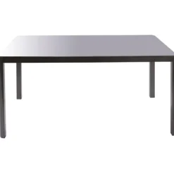 Macari Tuintafel + Verstelbare Poten Glas/Aluminium 150X90X75Cm