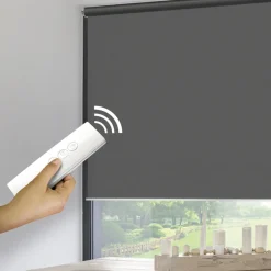 Madeco 1595 Gemotoriseerd Verduisteringsrolgordijn E-Roll Grijs 100X250Cm