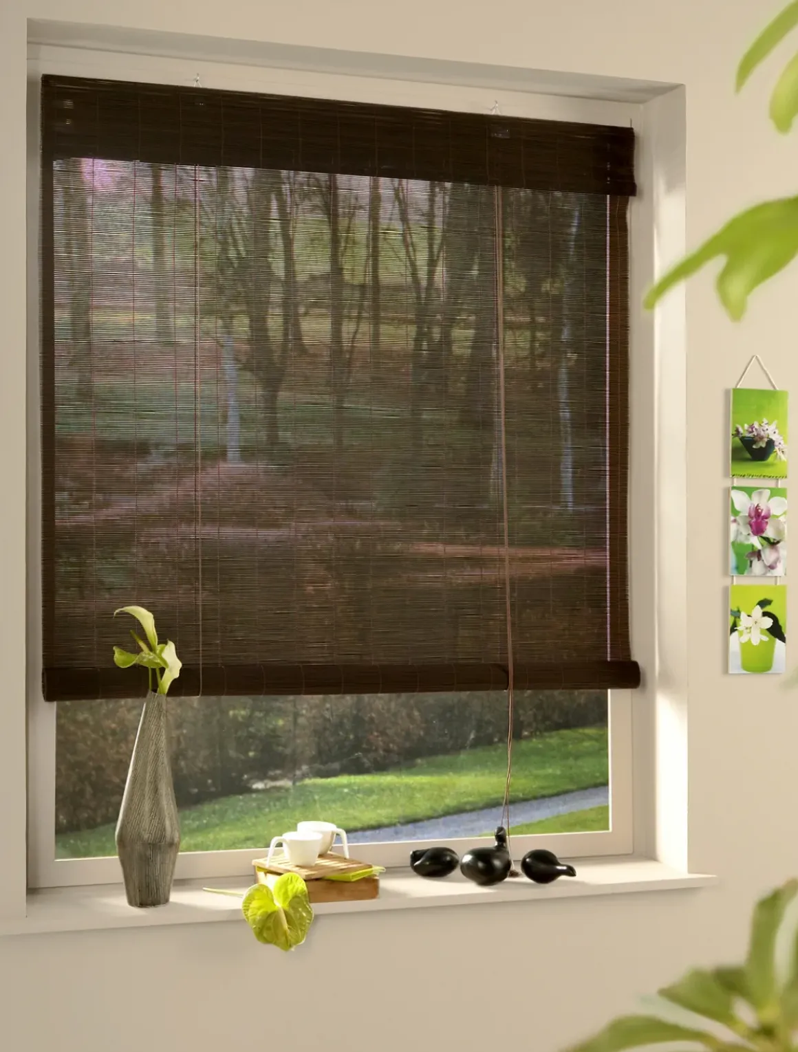 Madeco 7350 Rolgordijn Roll Up Bamboe Chocolate 80 X 180Cm