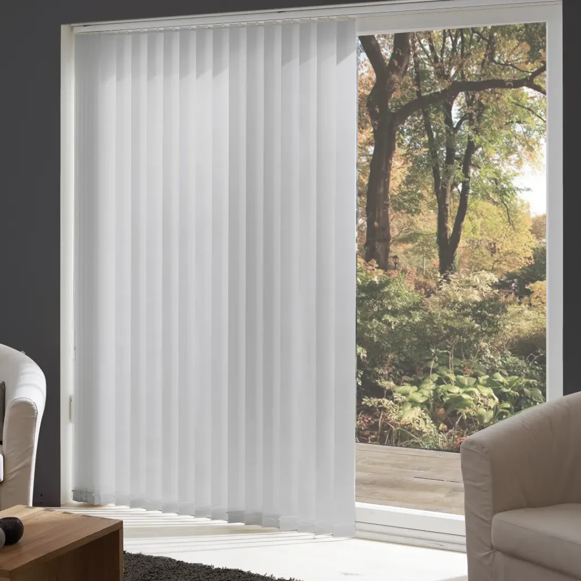 Madeco 3101 Verticale Lamellen 5 Stuks Klassiek Wit 8,9 X 280 Cm
