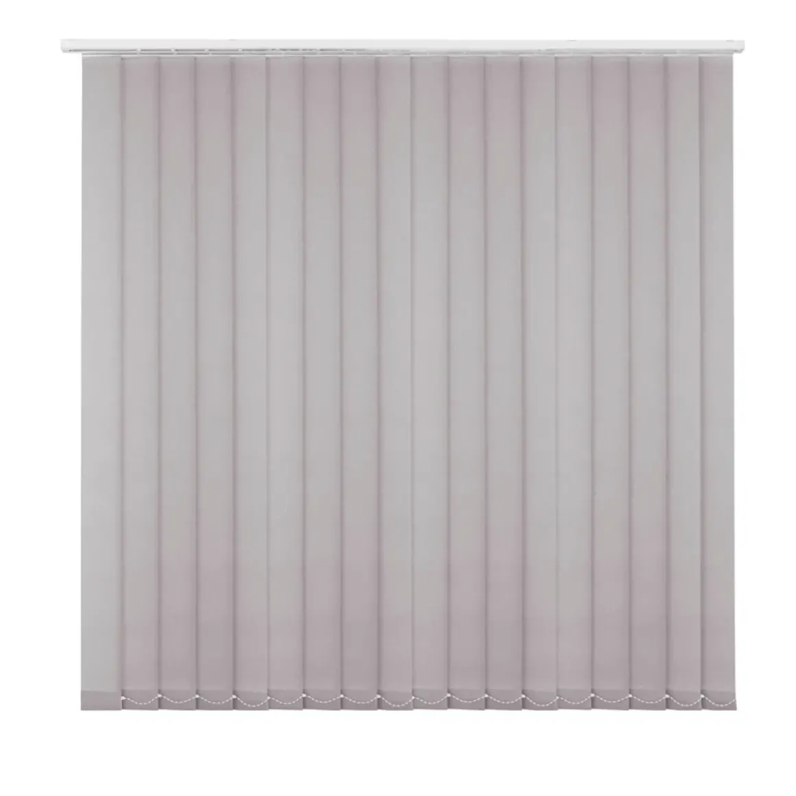 Madeco 4196 Verticale Lamellen Compleet Lichtdoorlatend Grijs 12,7 X 260 Cm + Rail 200 Cm