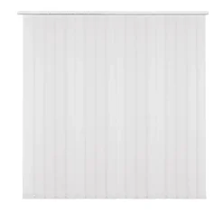 Madeco 4110 Verticale Lamellen Compleet Lichtdoorlatend Wit 12,7 X 260 Cm + Rail 150 Cm