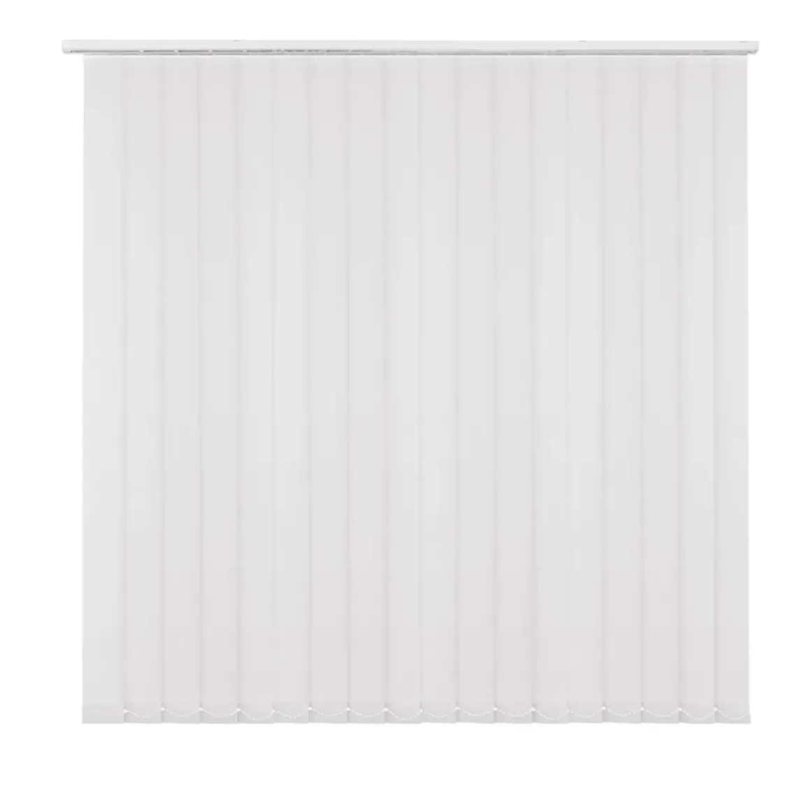 Madeco 4110 Verticale Lamellen Compleet Lichtdoorlatend Wit 12,7 X 260 Cm + Rail 150 Cm
