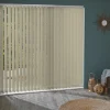 Madeco 3710 Verticale Lamellen 5 Stuks Lichtdoorlatend Beige 8,9 X 280 Cm