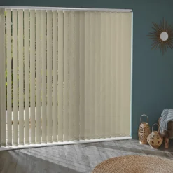 Madeco 3710 Verticale Lamellen 5 Stuks Lichtdoorlatend Beige 8,9 X 280 Cm