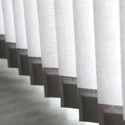 Madeco 4125 Verticale Lamellen Compleet Lichtdoorlatend Grijs 12,7 X 260 Cm + Rail 250 Cm