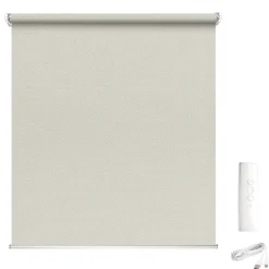 Madeco Beige E-Roll Gemotoriseerd Screen Rolgordijn Beige 60X250Cm