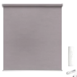 Madeco Grey Gemotoriseerd Lichtdoorlatend Rolgordijn E-Roll Grijs 120X250Cm